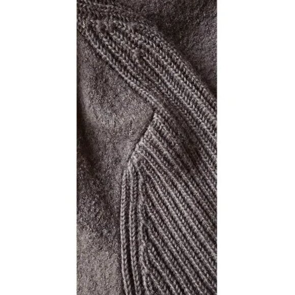 VINCE Contemporary Heavy Boiled Wool Flannel Cardigan Jacket in Brown XS S 2 4 6 - Picture 6 of 8